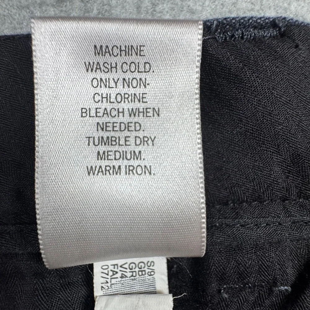 Banana Republic Dawson Pants Mens 35x30 Gray Herringbone Cotton Good Straight